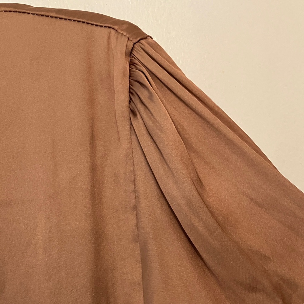 Sincerely Jules Copper V-Neck Blouse - Picture 8 of 9
